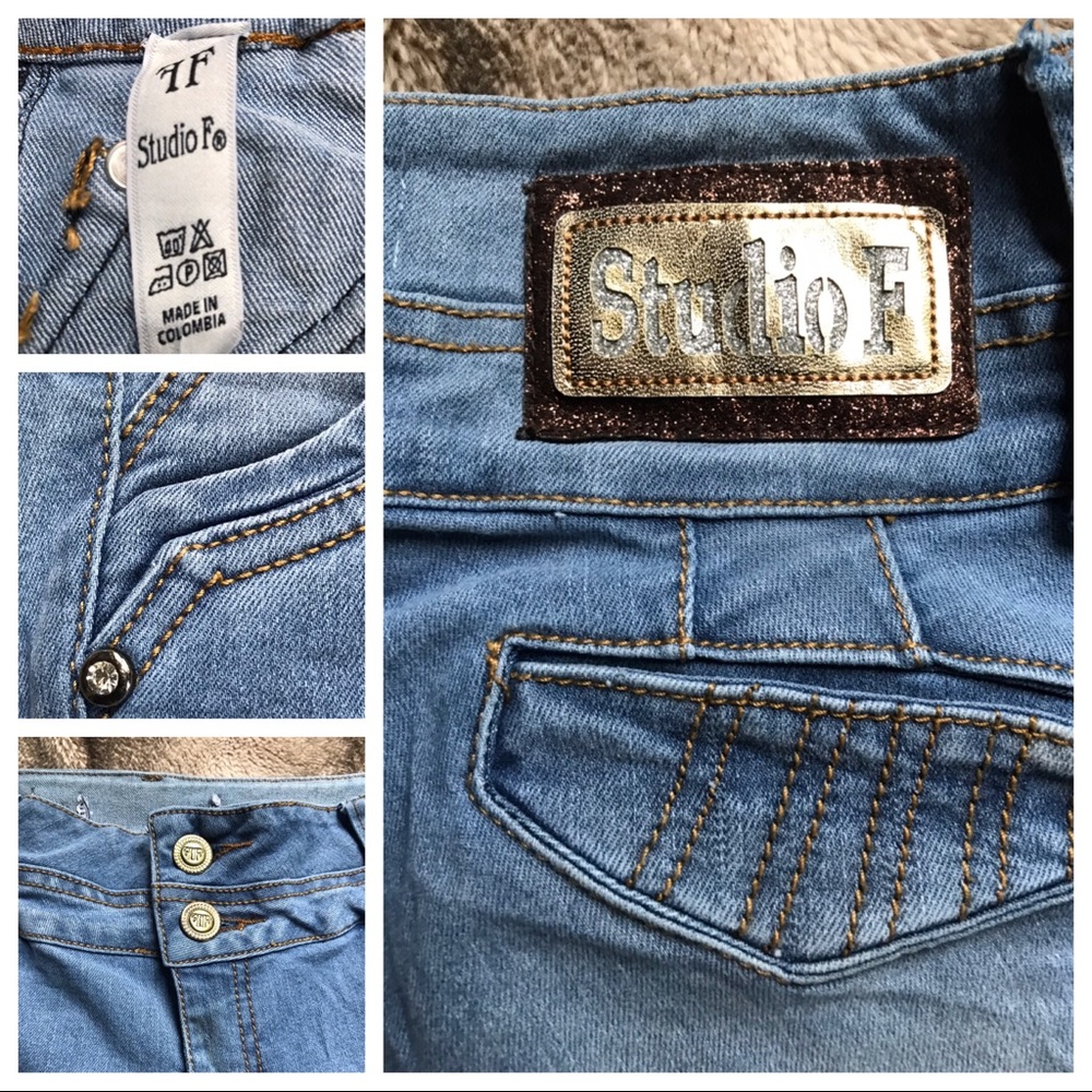 Studio F Skinny Jeans with bling